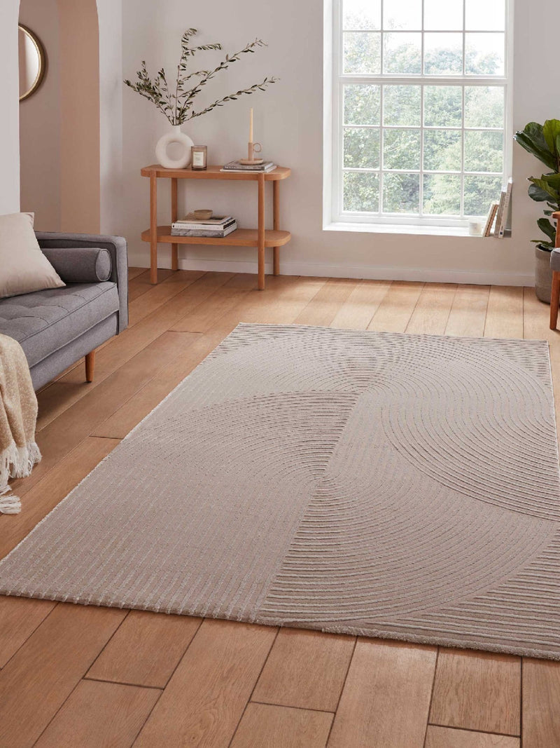 Think Rugs Mink Flores 1924 Modern Rug