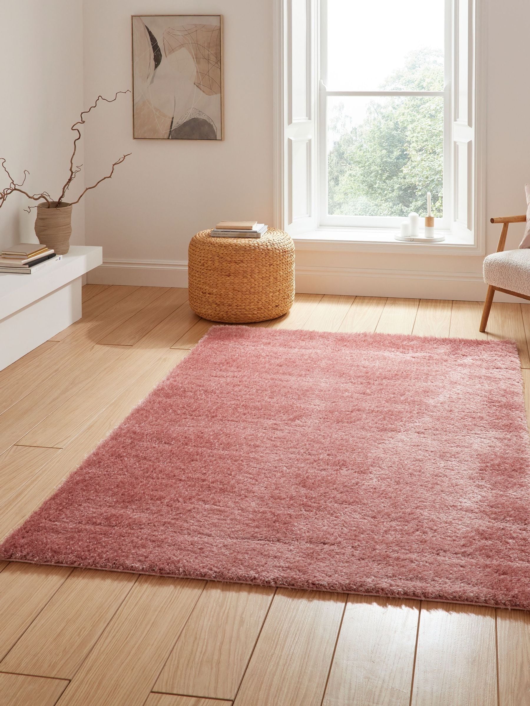 Think Rugs Grey Flores 1930 Modern Rug