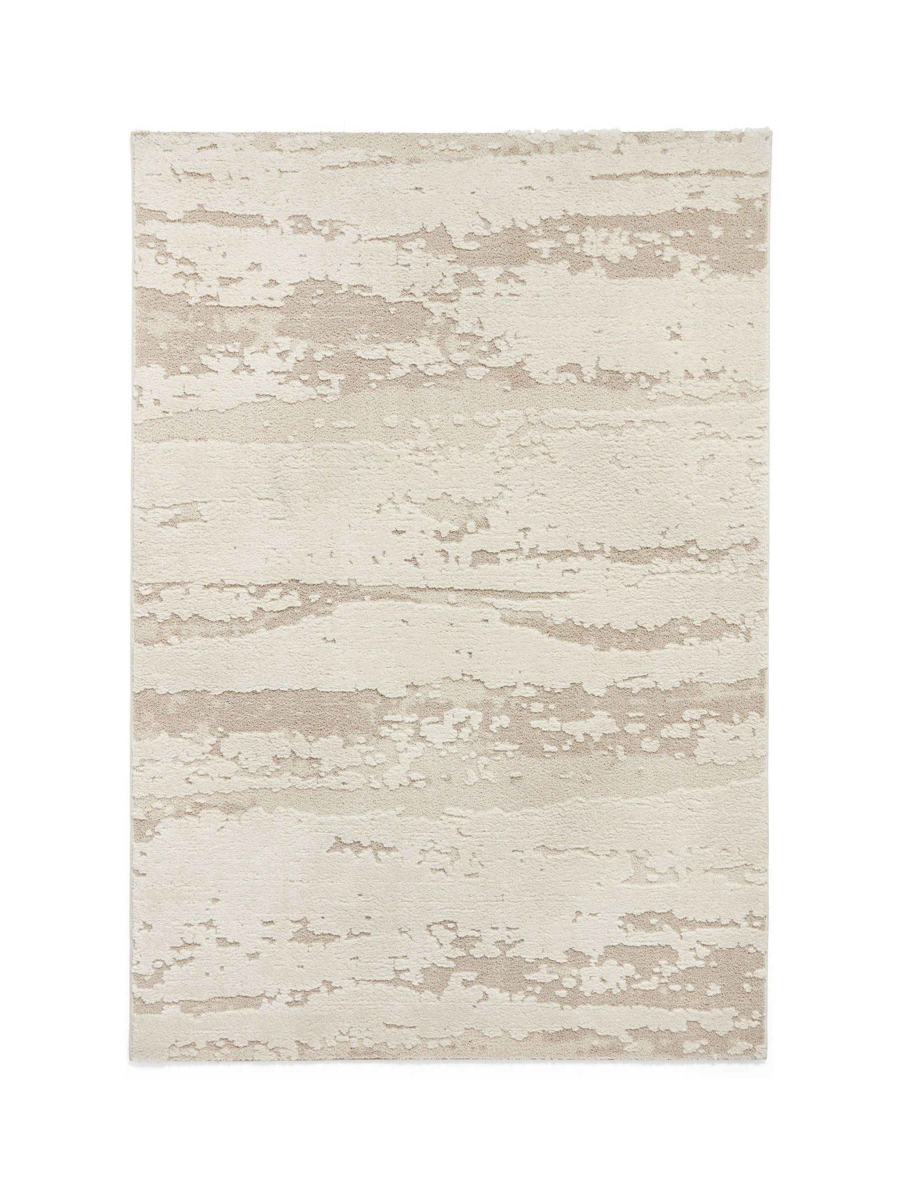 Think Rugs Cream Elio modern abstract rug, UK version