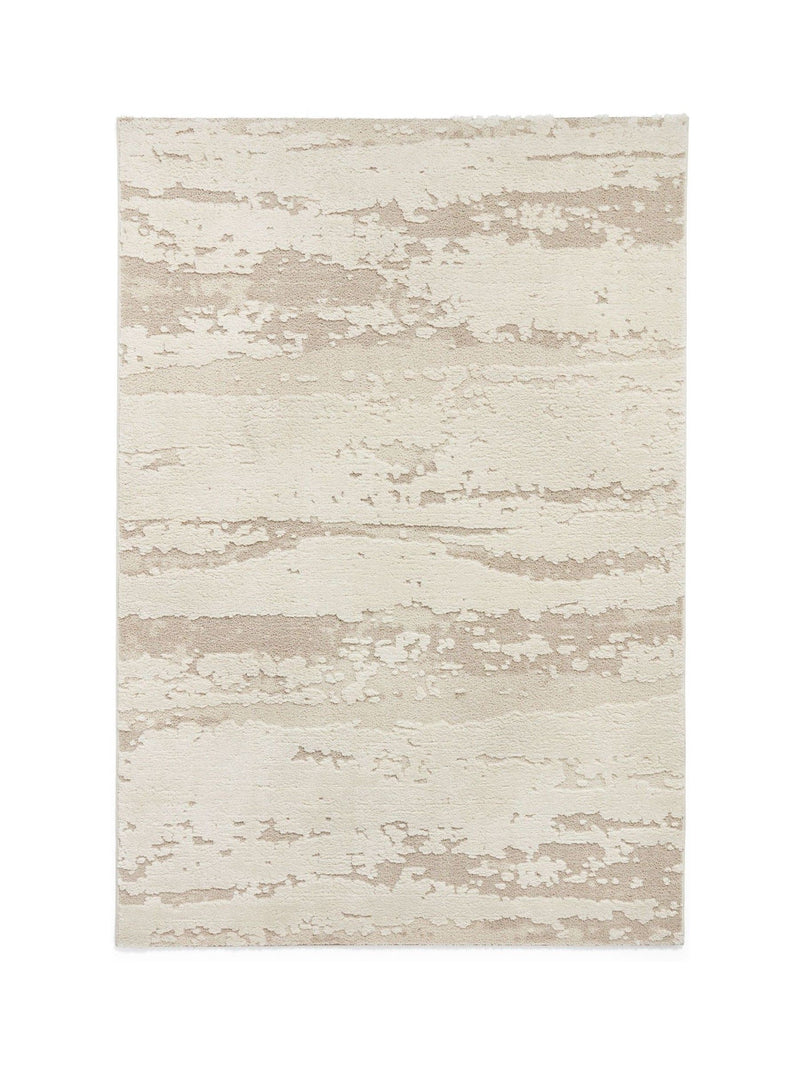 Think Rugs Cream Elio modern abstract rug, UK version