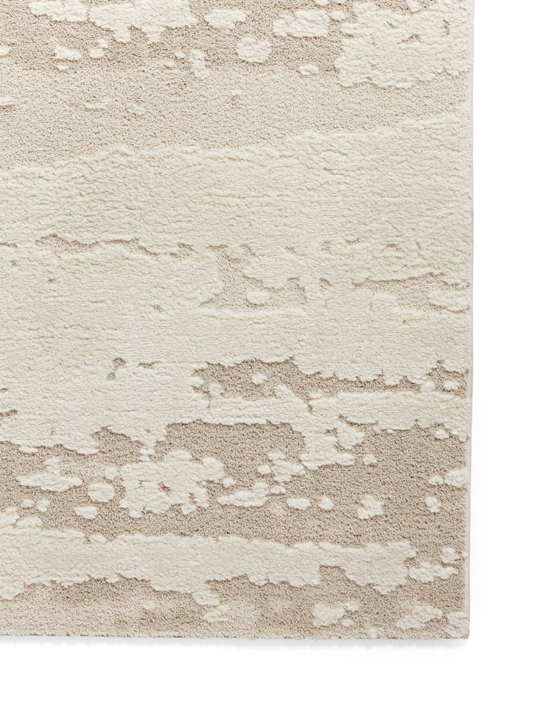 Think Rugs Cream Elio modern abstract rug, UK version