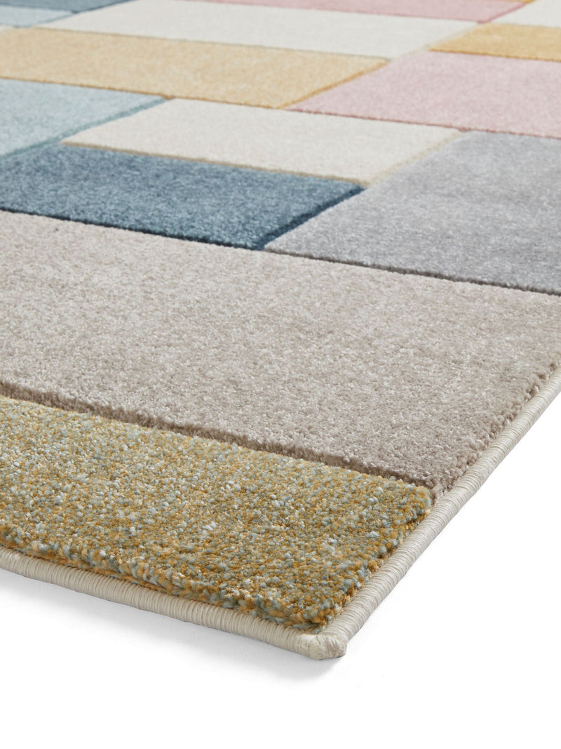 Think Rugs Multi Matrix geometric rug, imported from the UK