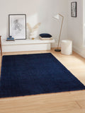 Think Rugs Navy Lux Shaggy Plain Shaggy Rug