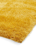 Think Rugs Yellow Lux Shaggy rug - British product
