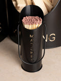 Snug Black Hickory Fireside Set with log and kindling buckets (British brand)