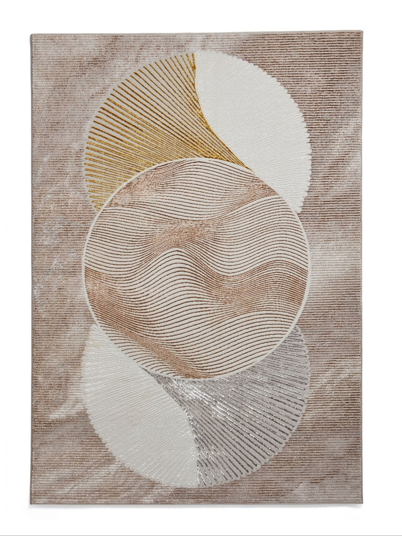 Think Rugs Gold Creation modern geometric rug, imported from the UK
