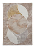 Think Rugs Gold Creation modern geometric rug, imported from the UK