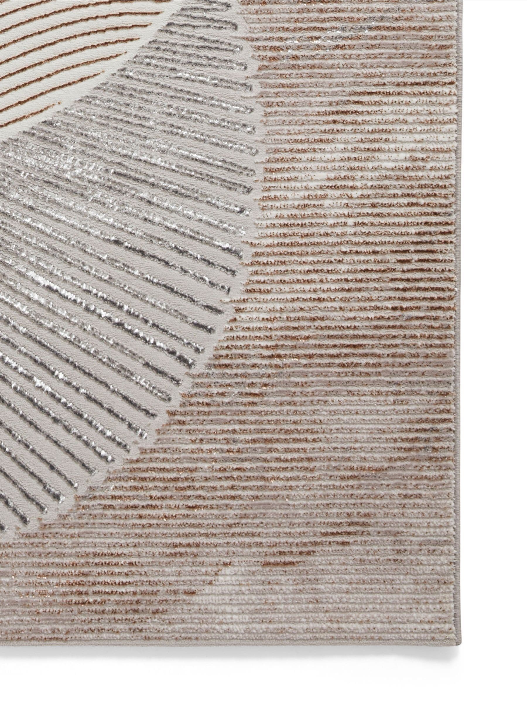 Think Rugs Gold Creation modern geometric rug, imported from the UK