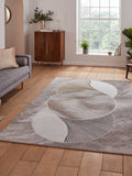 Think Rugs Gold Creation modern geometric rug, imported from the UK