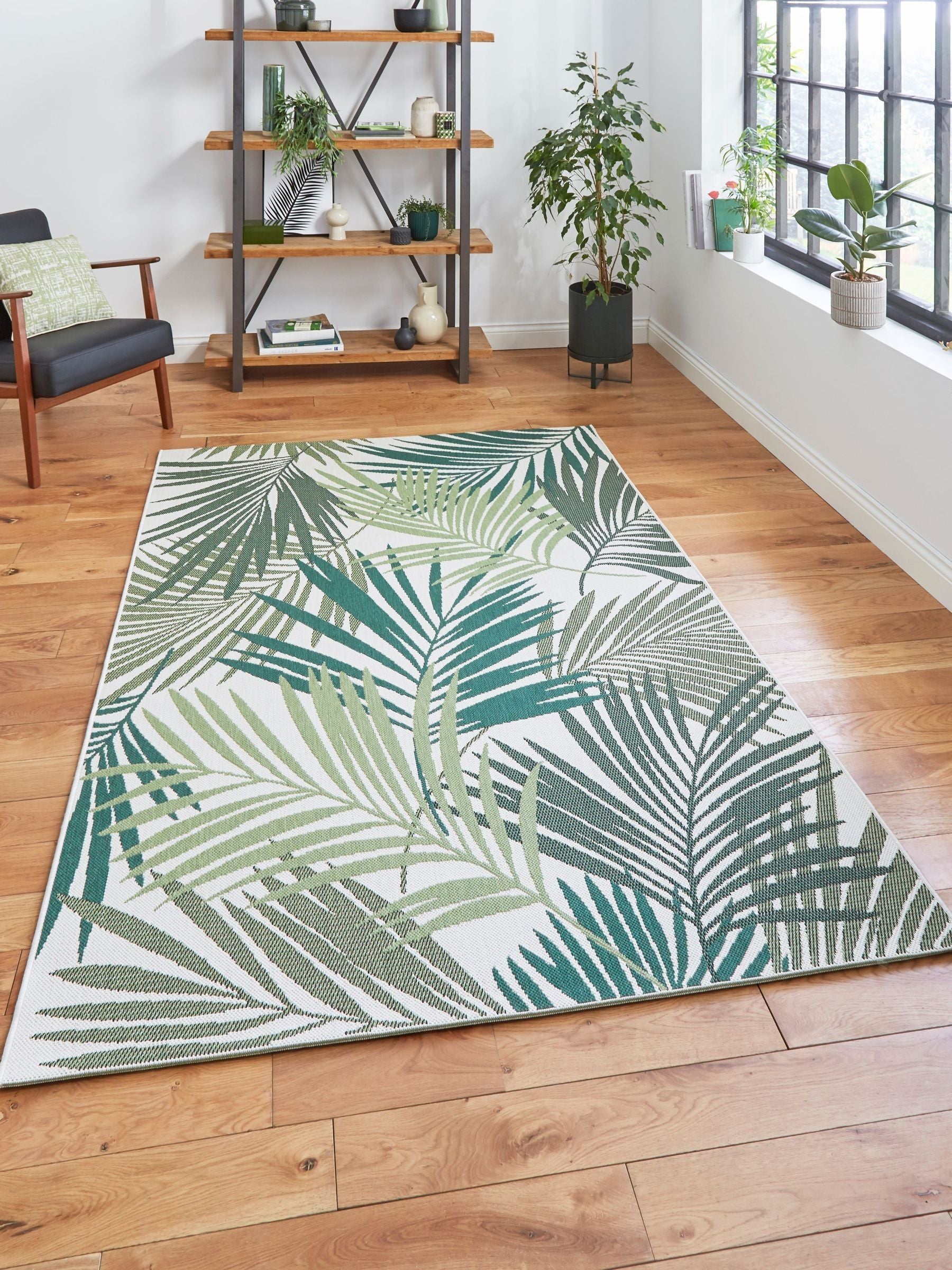 Think Rugs Green Miami outdoor rug, imported from the UK