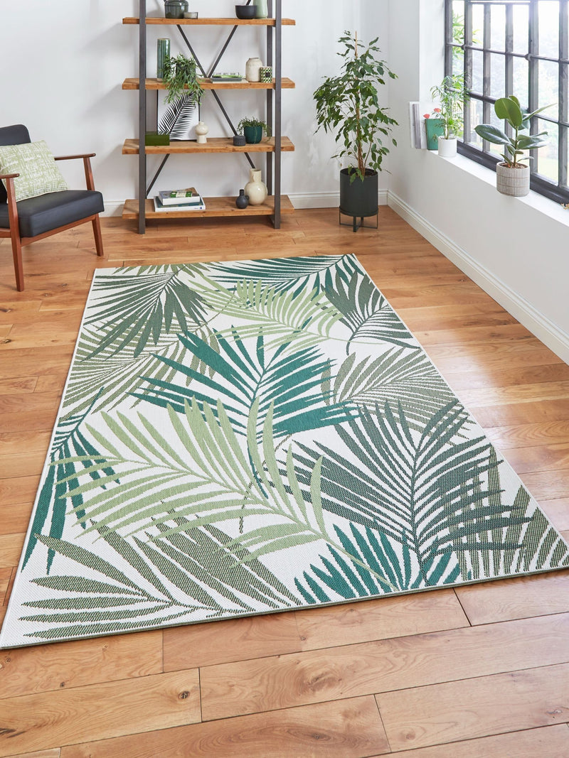 Think Rugs Green Miami outdoor rug, imported from the UK