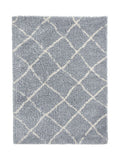 Think Rugs grey plush Scandi Berber shaggy rug, UK version