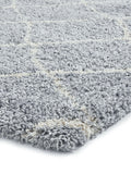 Think Rugs grey plush Scandi Berber shaggy rug, UK version