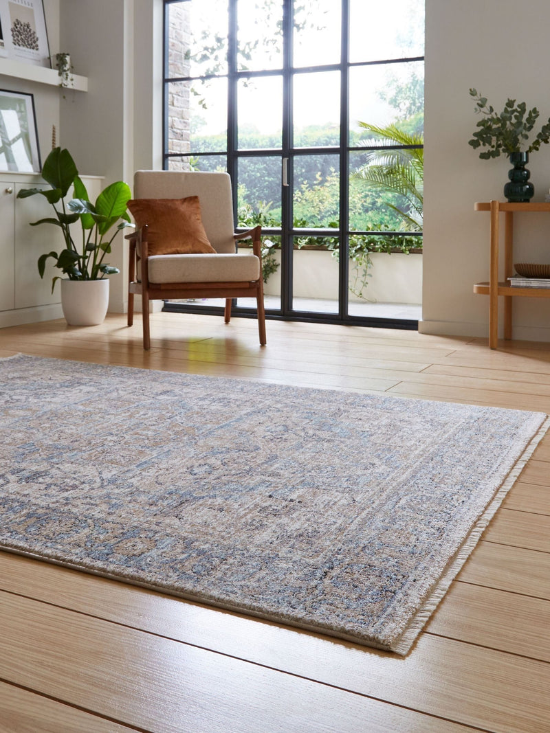 Think Rugs Blue vintage rug (British brand)