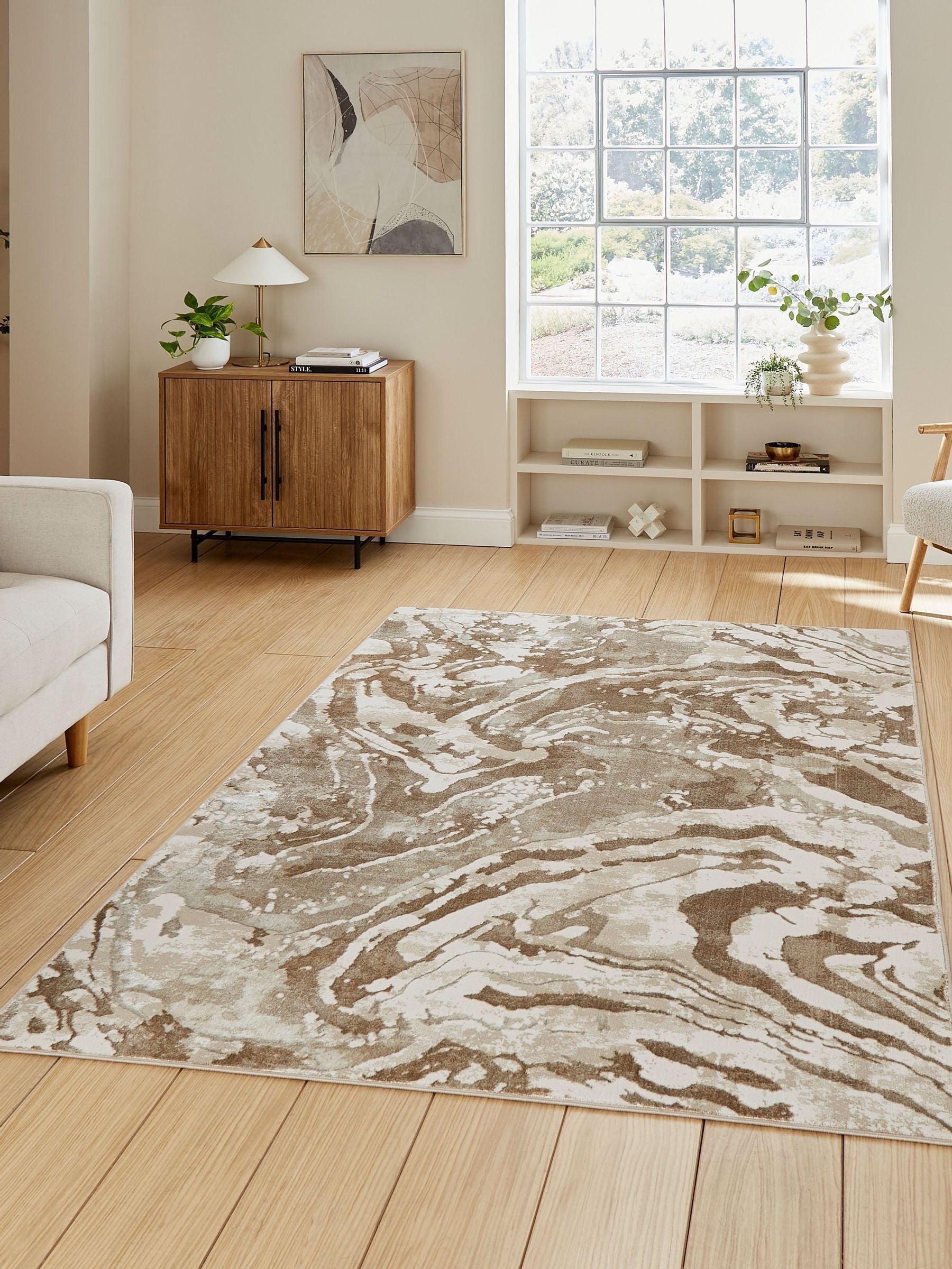Think Rugs Tidal TL46 modern abstract rug, imported from the UK