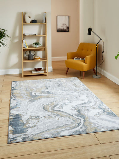 Next Think Rugs Silver Tidal TL68A Modern Abstract Rug- Buy online at McGrocer