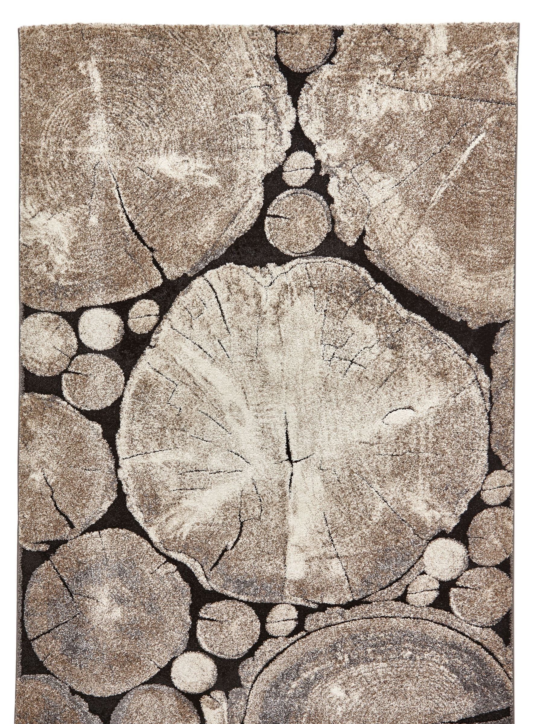 Think Rugs Beige Woodland modern rug imported from the UK