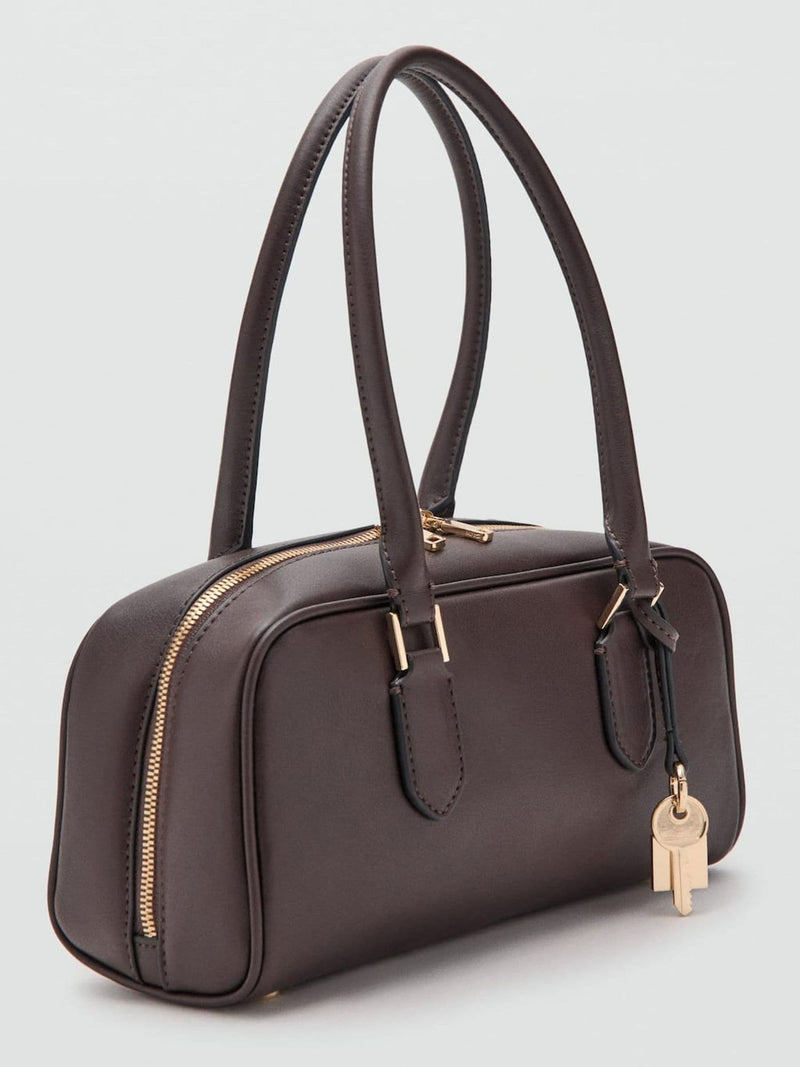 Mango Brown Effect bowling bag small, UK version