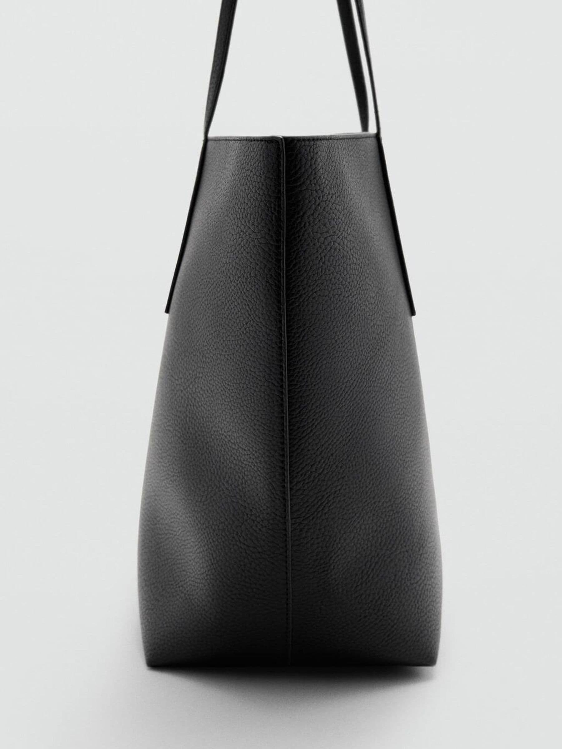 Mango Black Effect tote bag large (British brand)