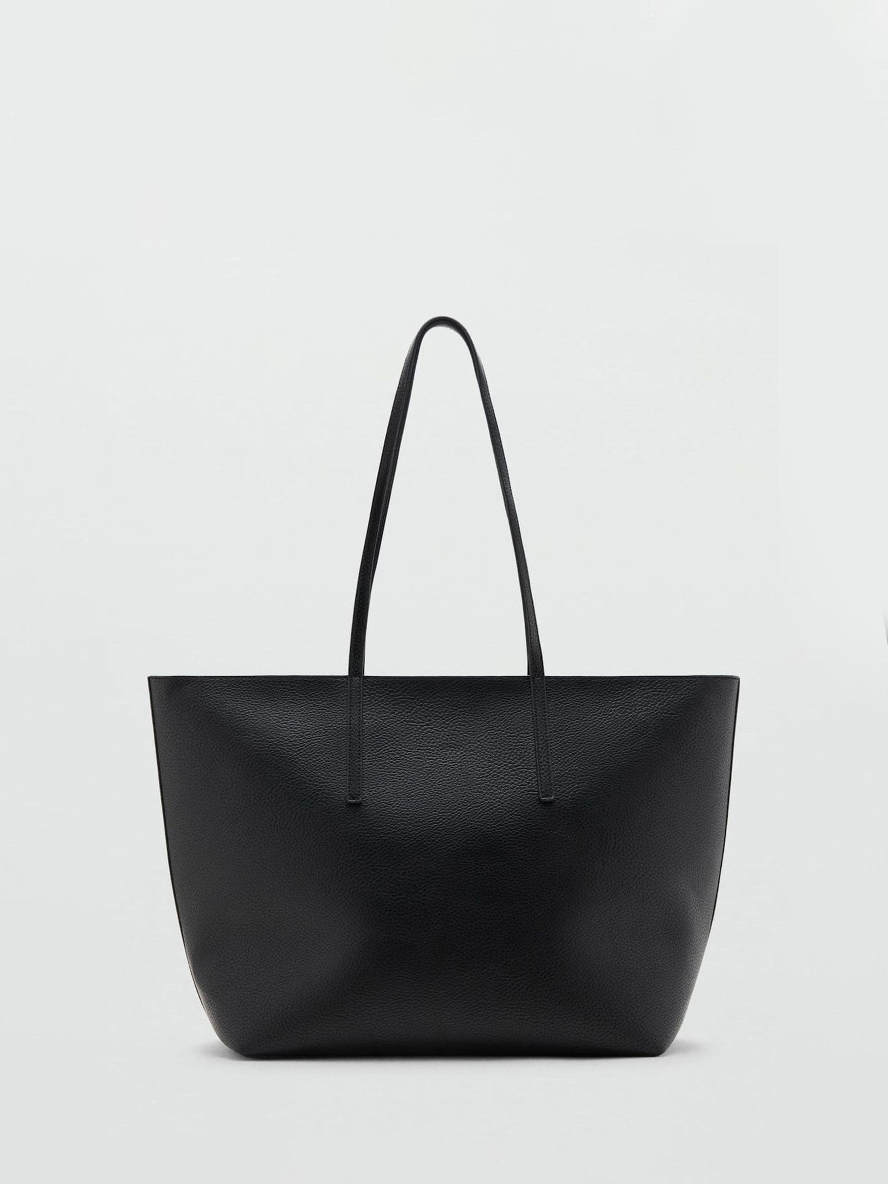 Mango Black Effect tote bag large (British brand)