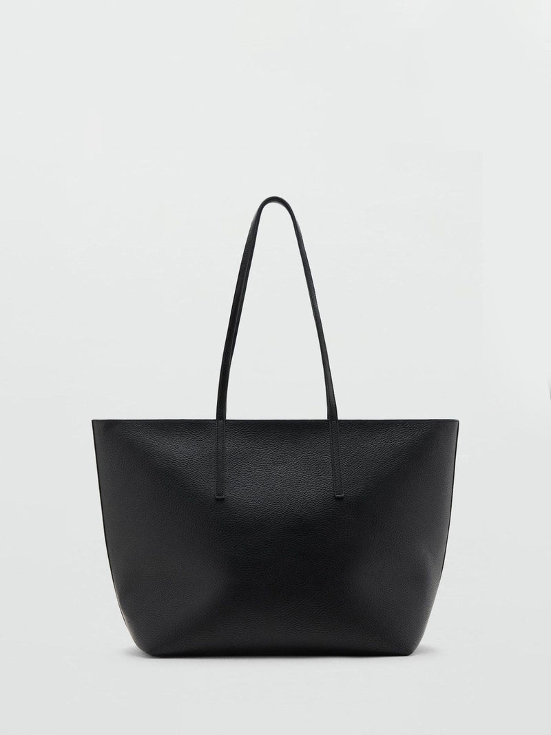 Mango Black Effect tote bag large (British brand)