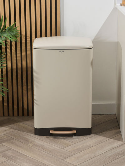 Next Salter Cream 50L Pedal Bin- Buy online at McGrocer