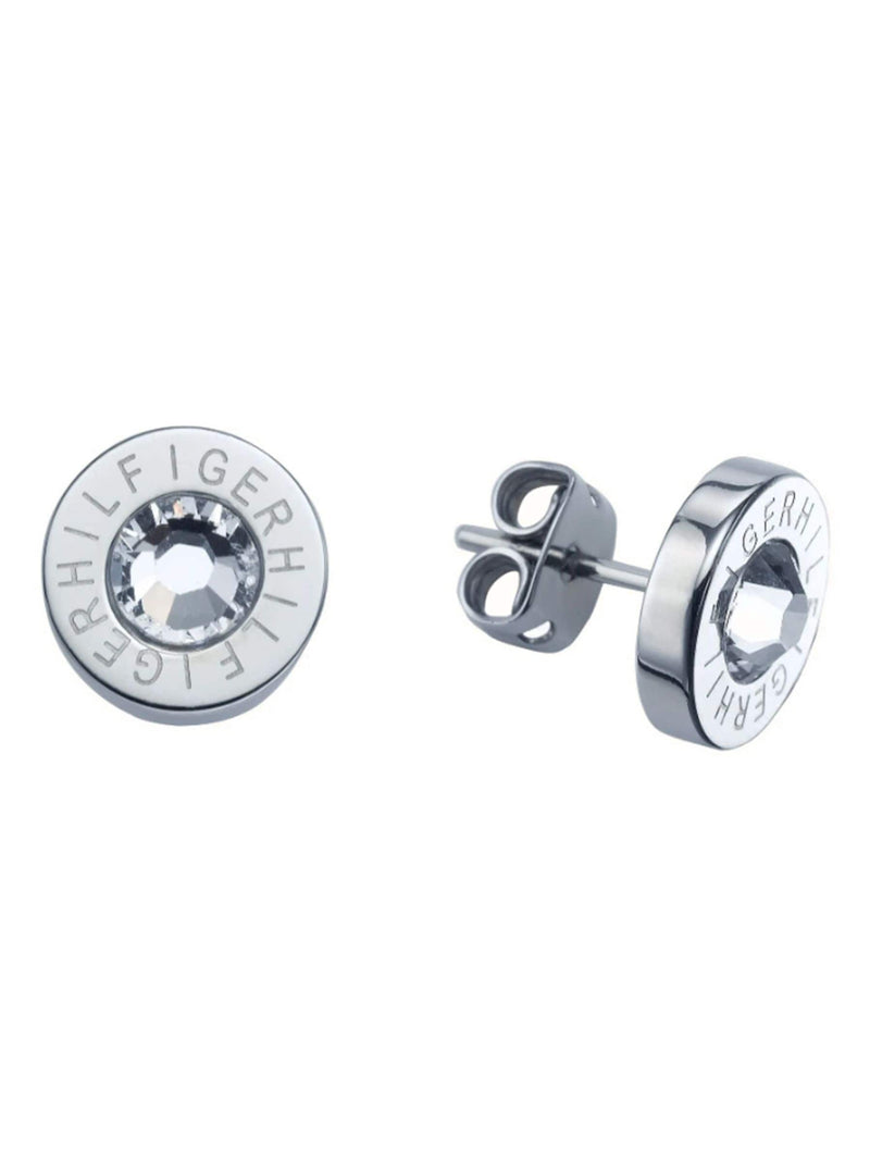 Tommy Hilfiger silver tone crystal earrings, UK version