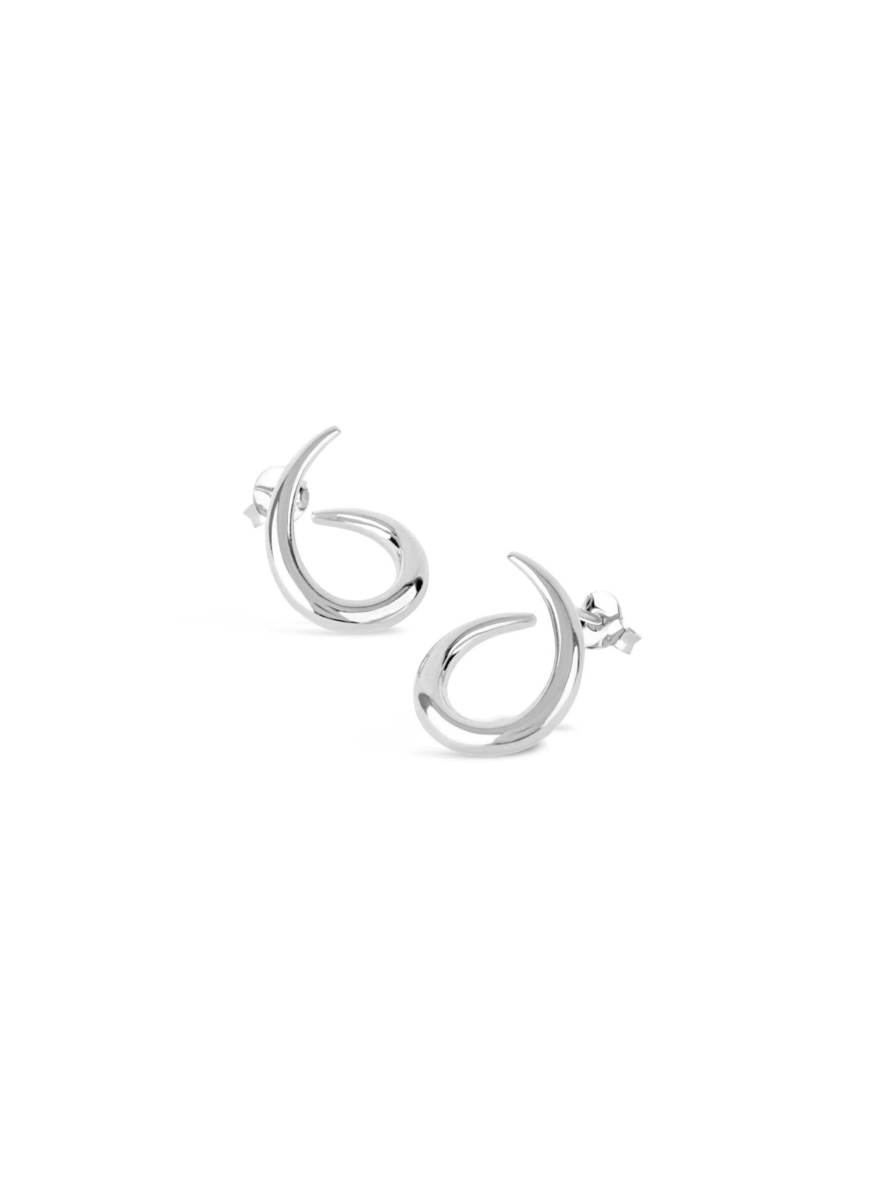 Dinny Hall silver Toro Twist stud earrings - British product