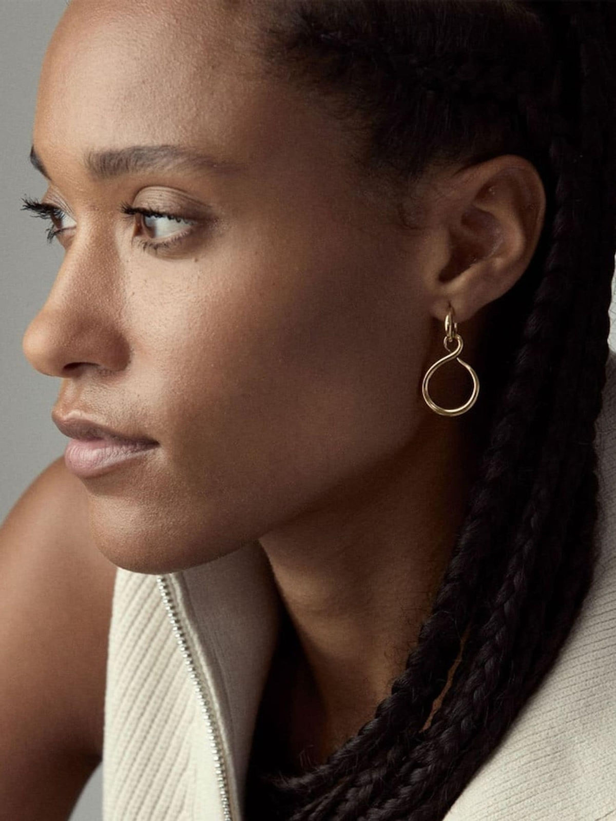 Dinny Hall gold drop earrings Toro Lasso (British brand)