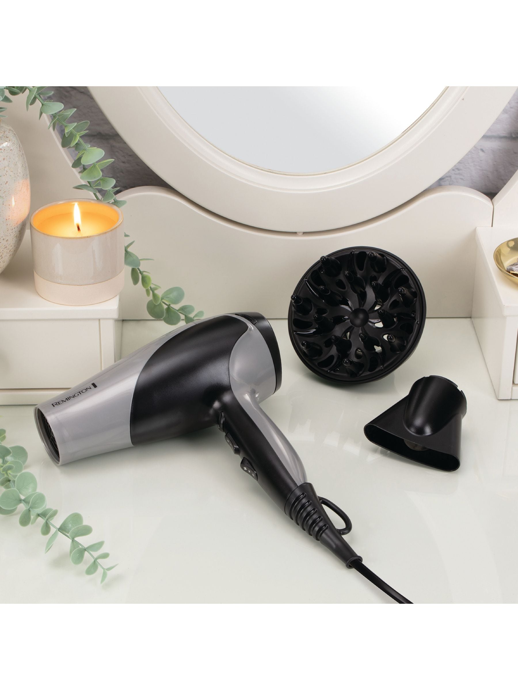 Remington Silver Ionic Dry 2200 hair dryer (British brand)