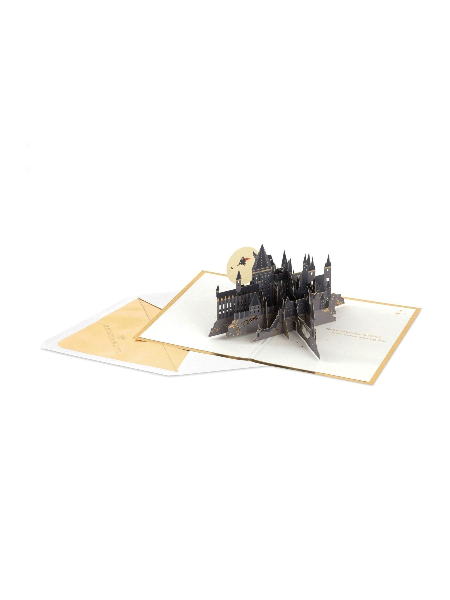 Hallmark Harry Potter 3D pop-up card with Hogwarts castle, UK version