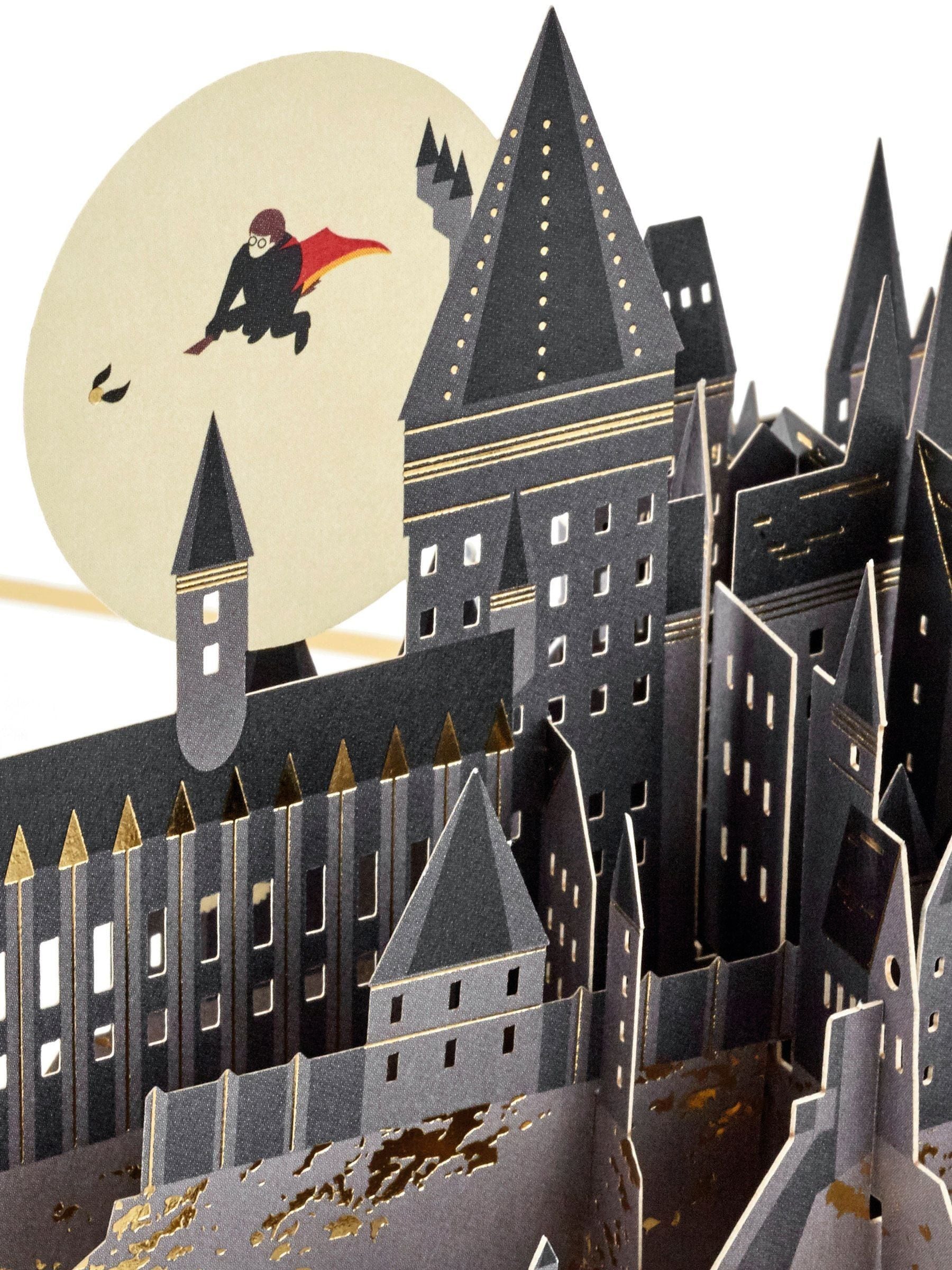 Hallmark Harry Potter 3D pop-up card with Hogwarts castle, UK version