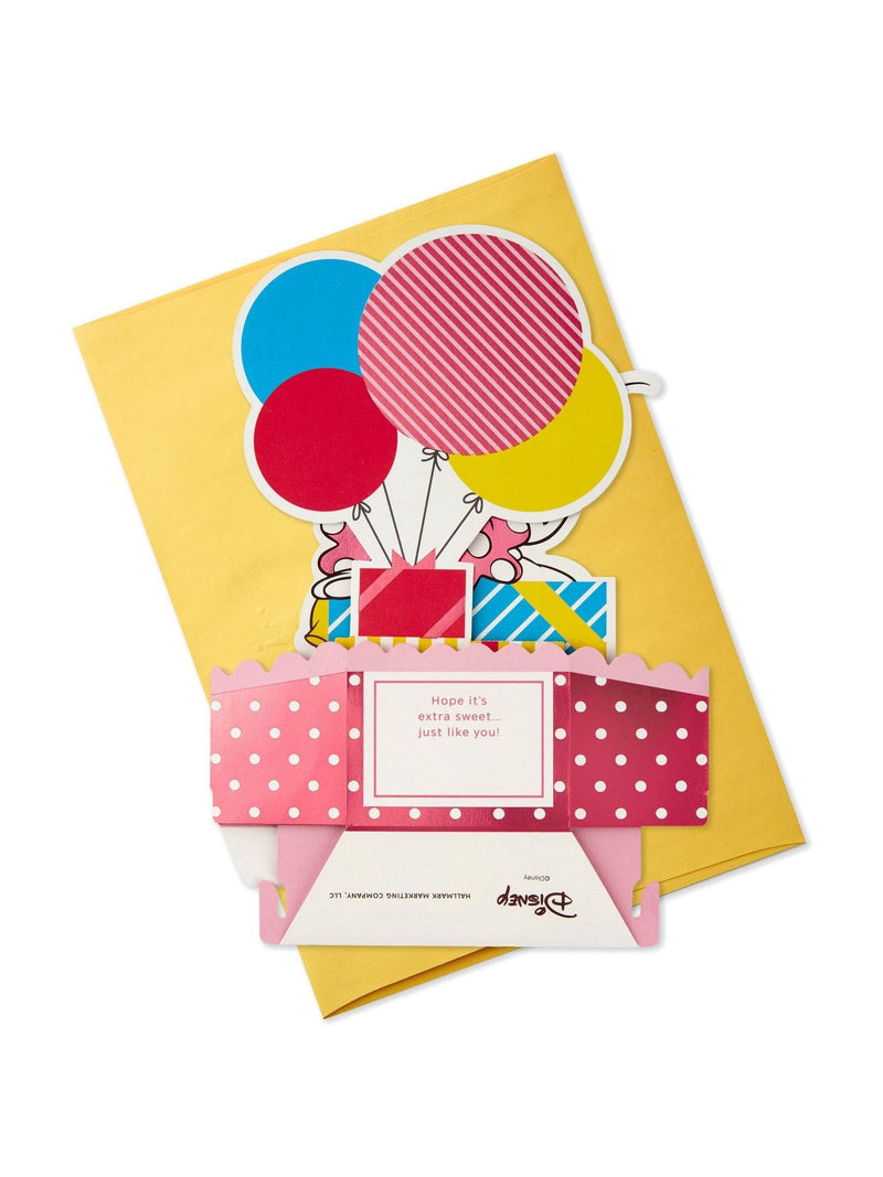 Hallmark 3D pop-up Minnie Mouse birthday card (British brand)