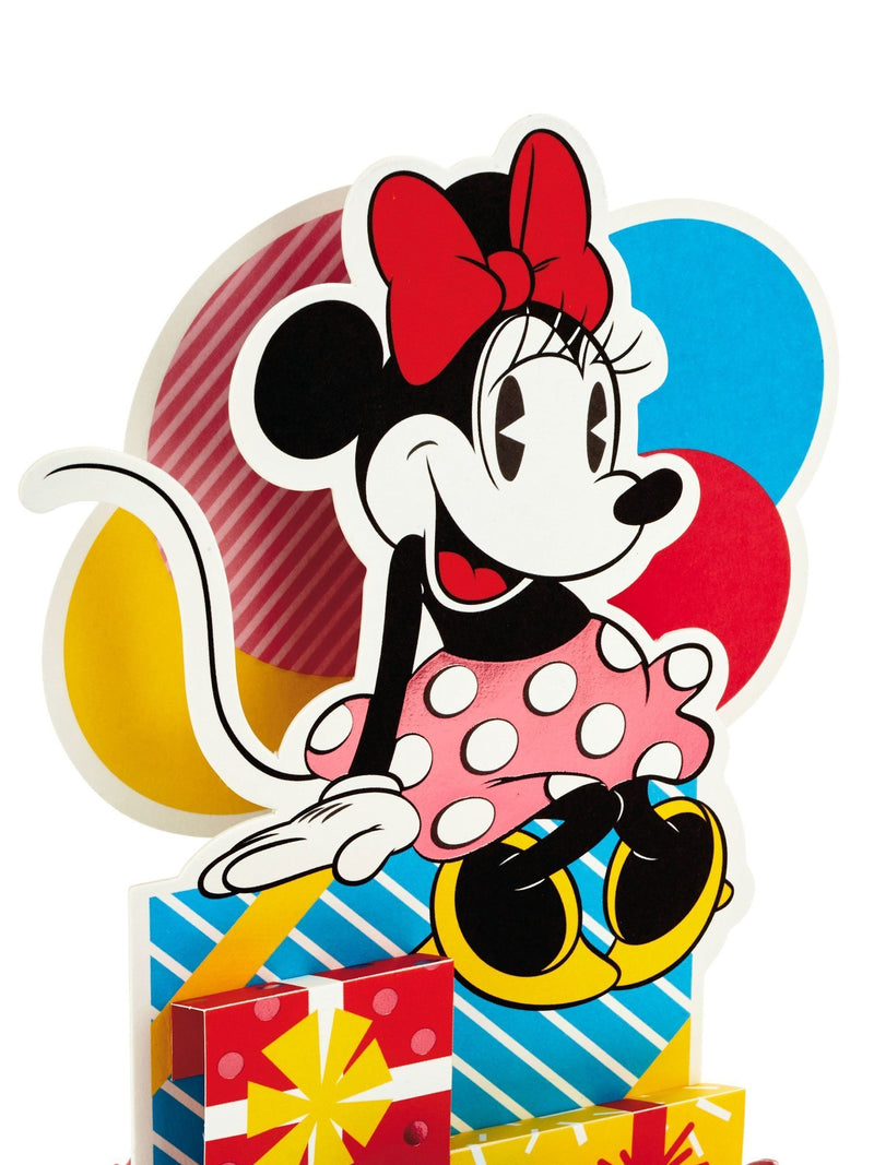 Hallmark 3D pop-up Minnie Mouse birthday card (British brand)