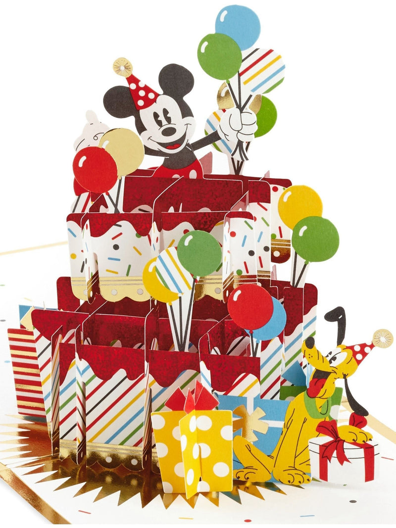 Hallmark Disney Mickey Mouse Pluto pop-up card, UK version