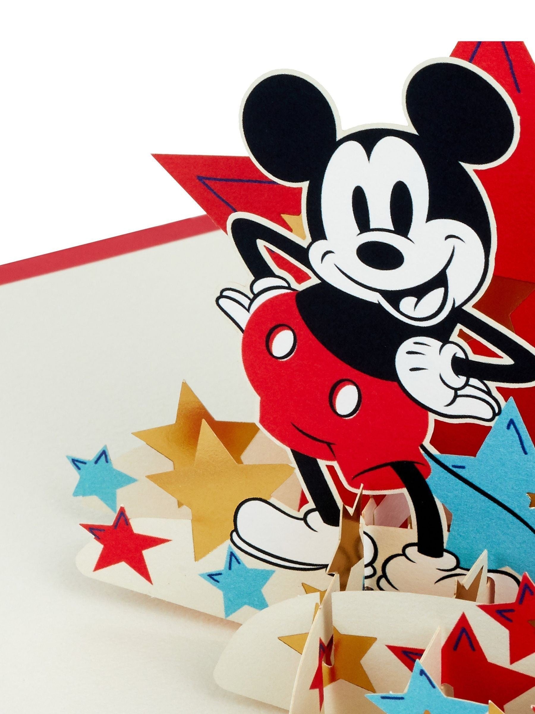 Hallmark 3D pop-up Mickey Mouse greeting card, imported from the UK