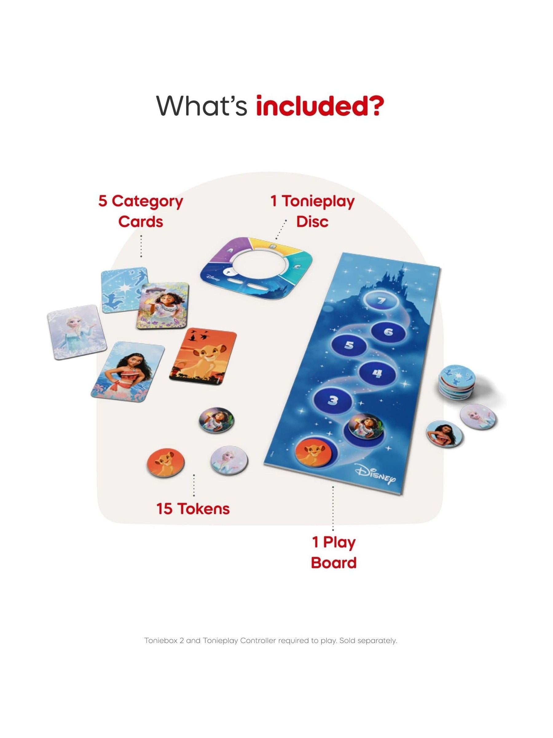 Tonies Disney Quiz Kingdom game - British product