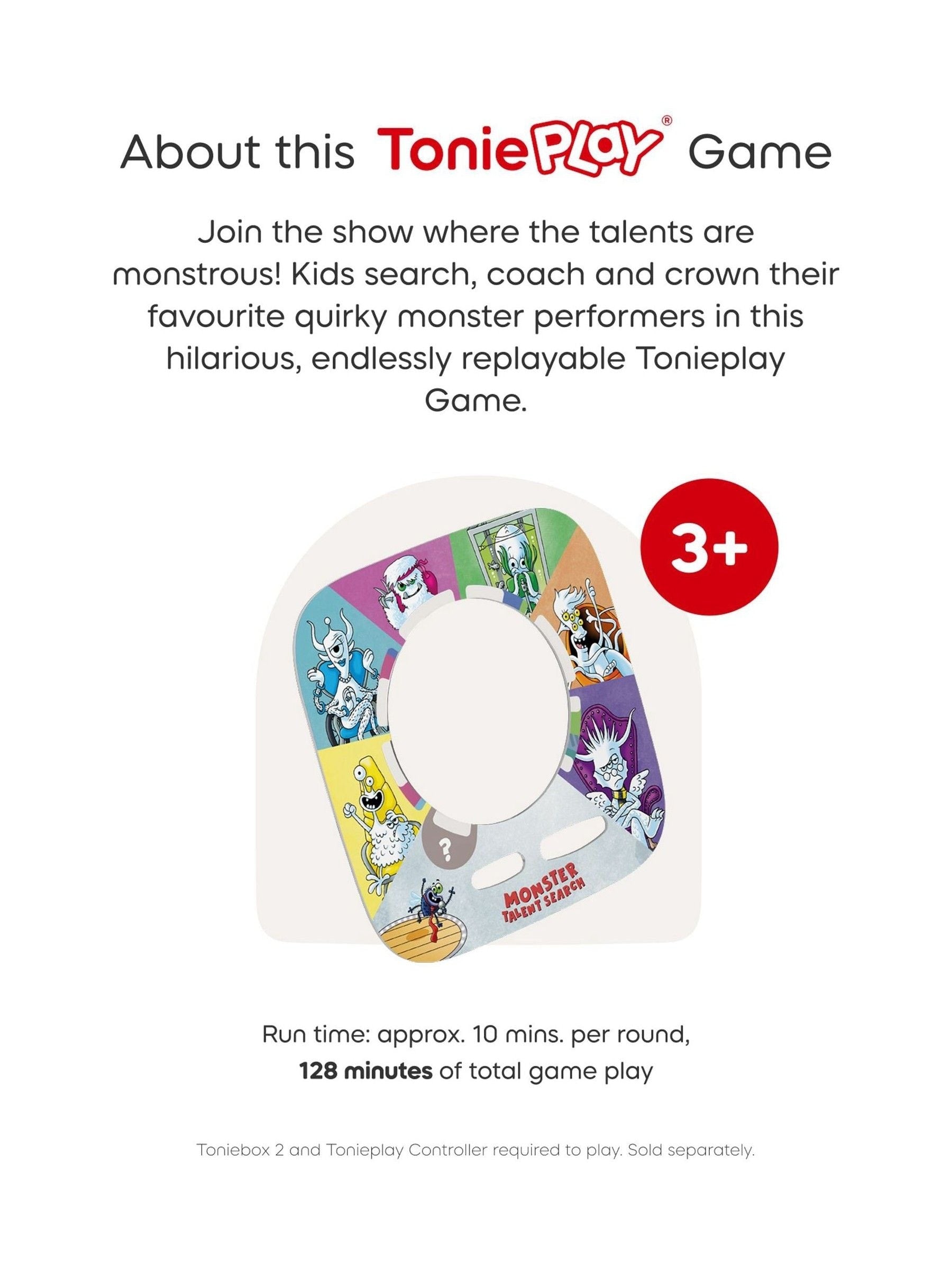 Tonies Tonieplay game Monster Talent Search - British product