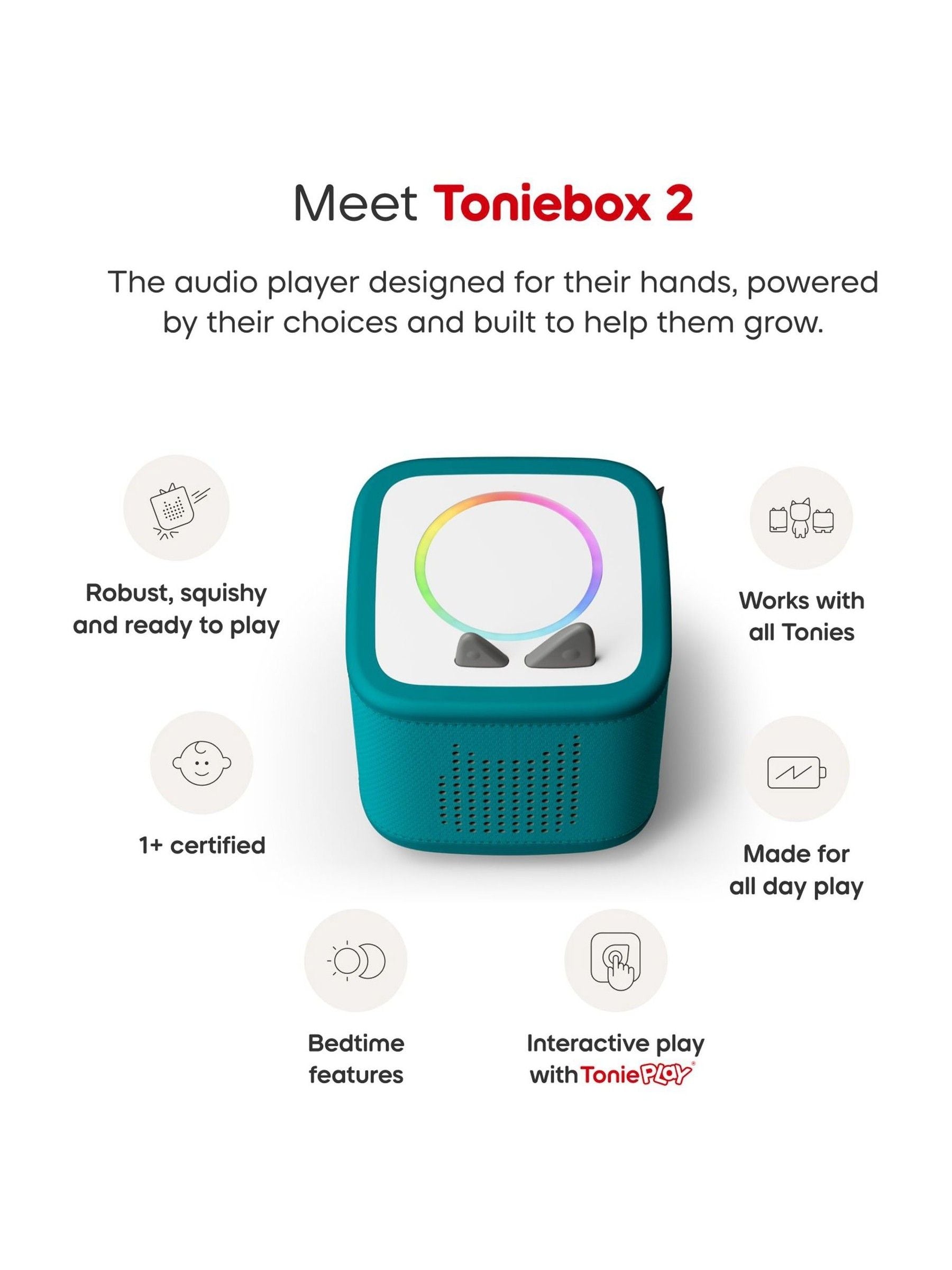 Tonies Toniebox 2 Play Set with PAW Patrol Chase - British product