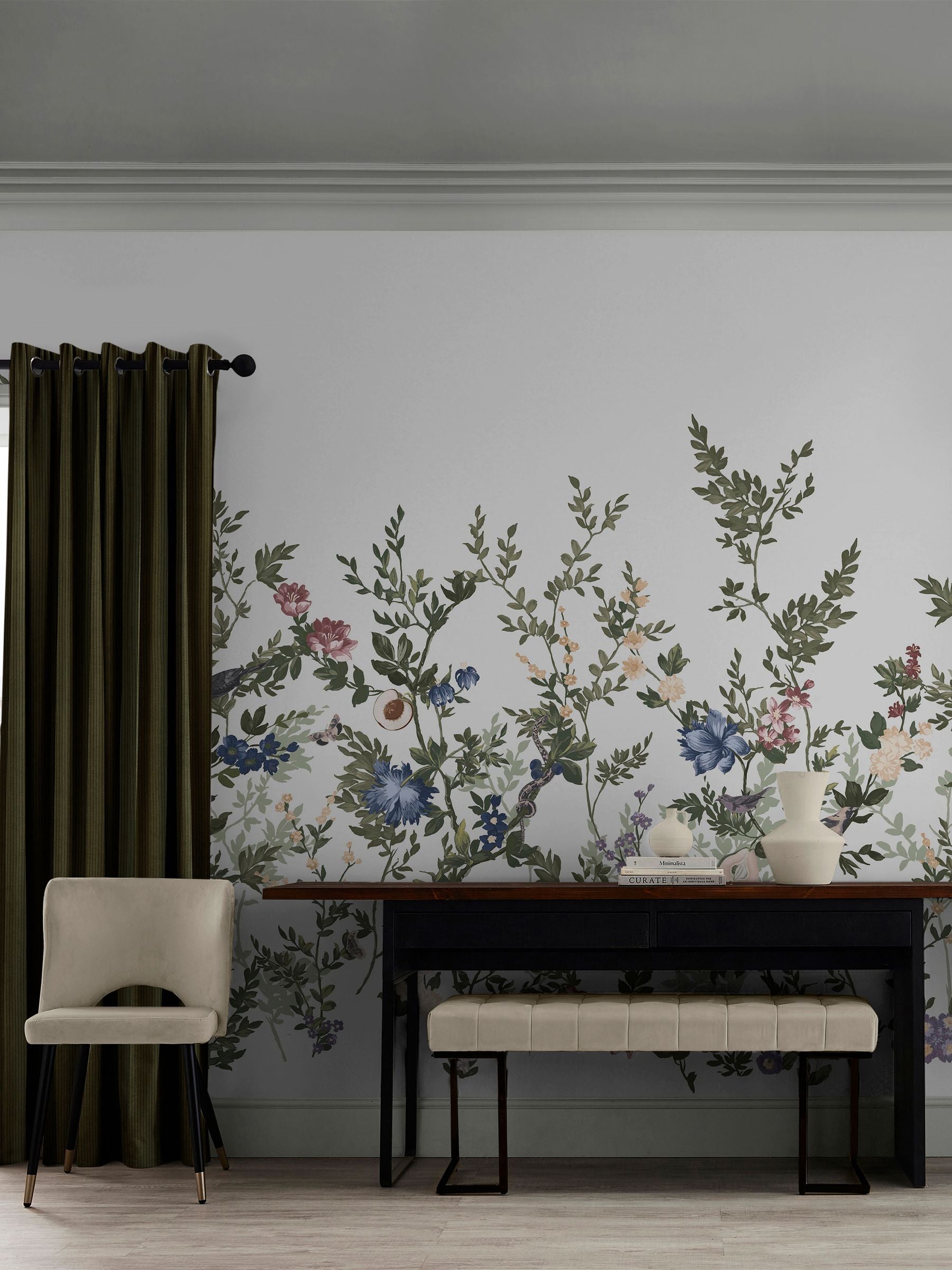 Graham & Brown Allurium Pink Wallpaper Mural Sample (A4)