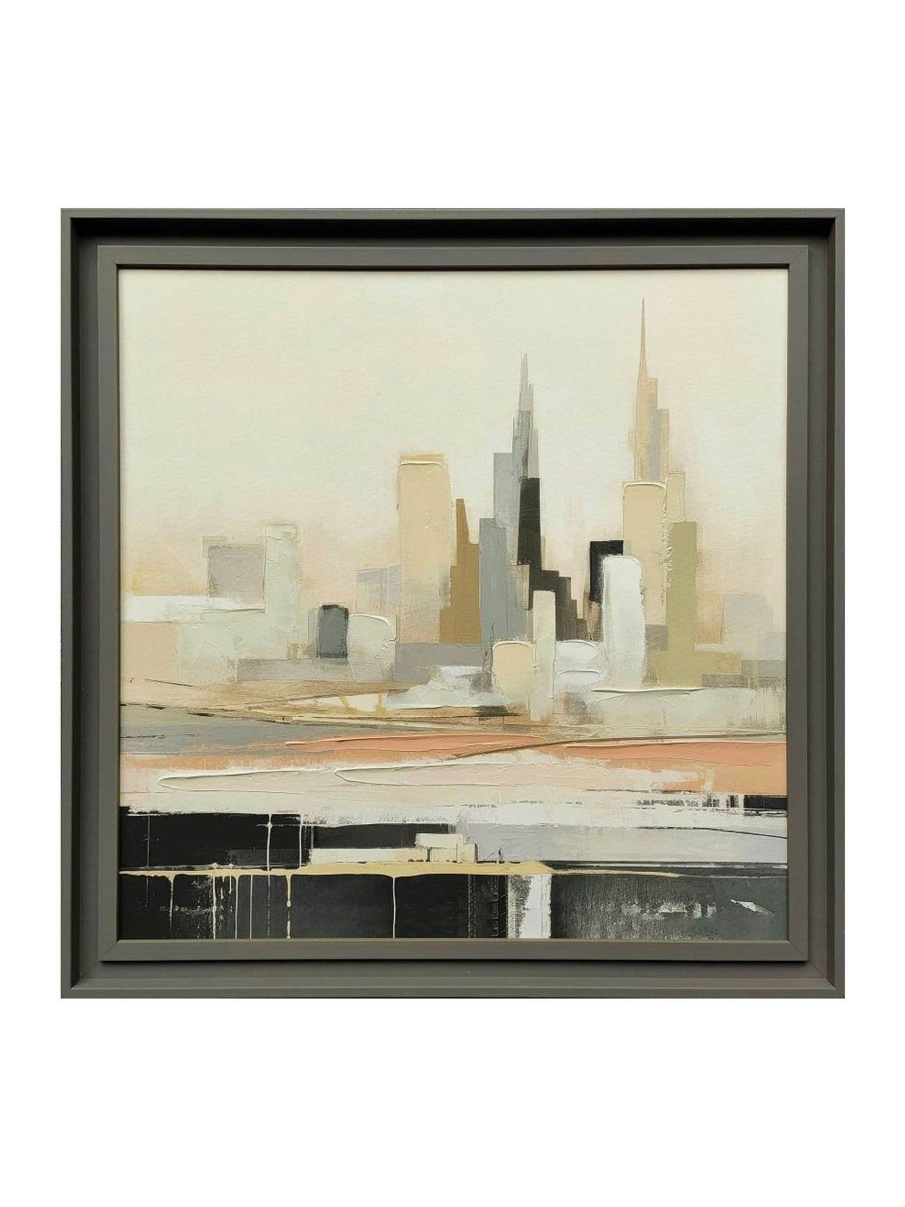 The Art Group framed canvas Grey Urban City II 68cm - British product