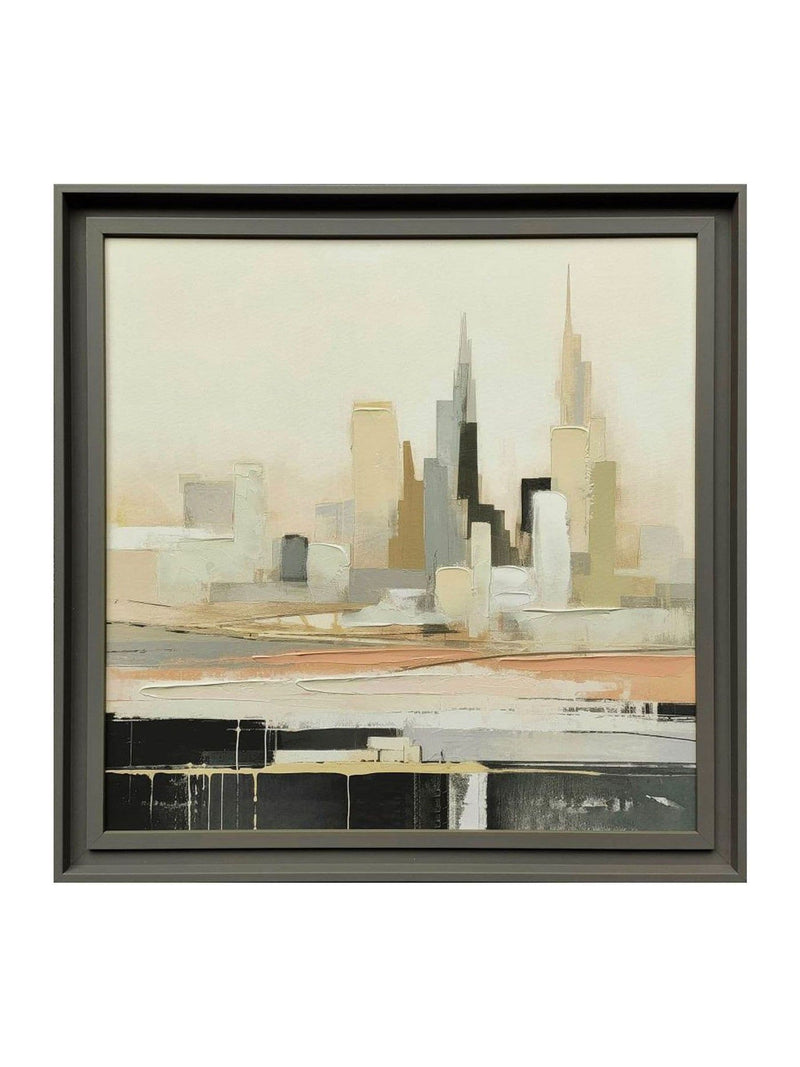 The Art Group framed canvas Grey Urban City II 68cm - British product