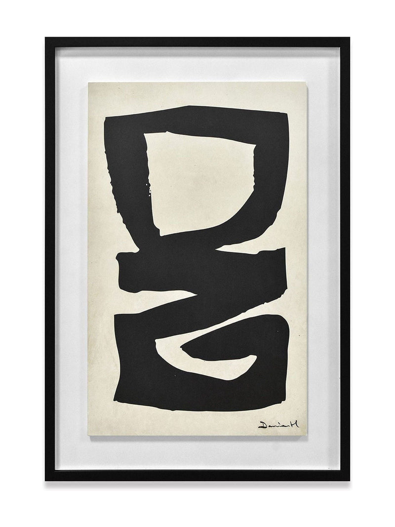 The Art Group Cream Abstract I framed print, UK version