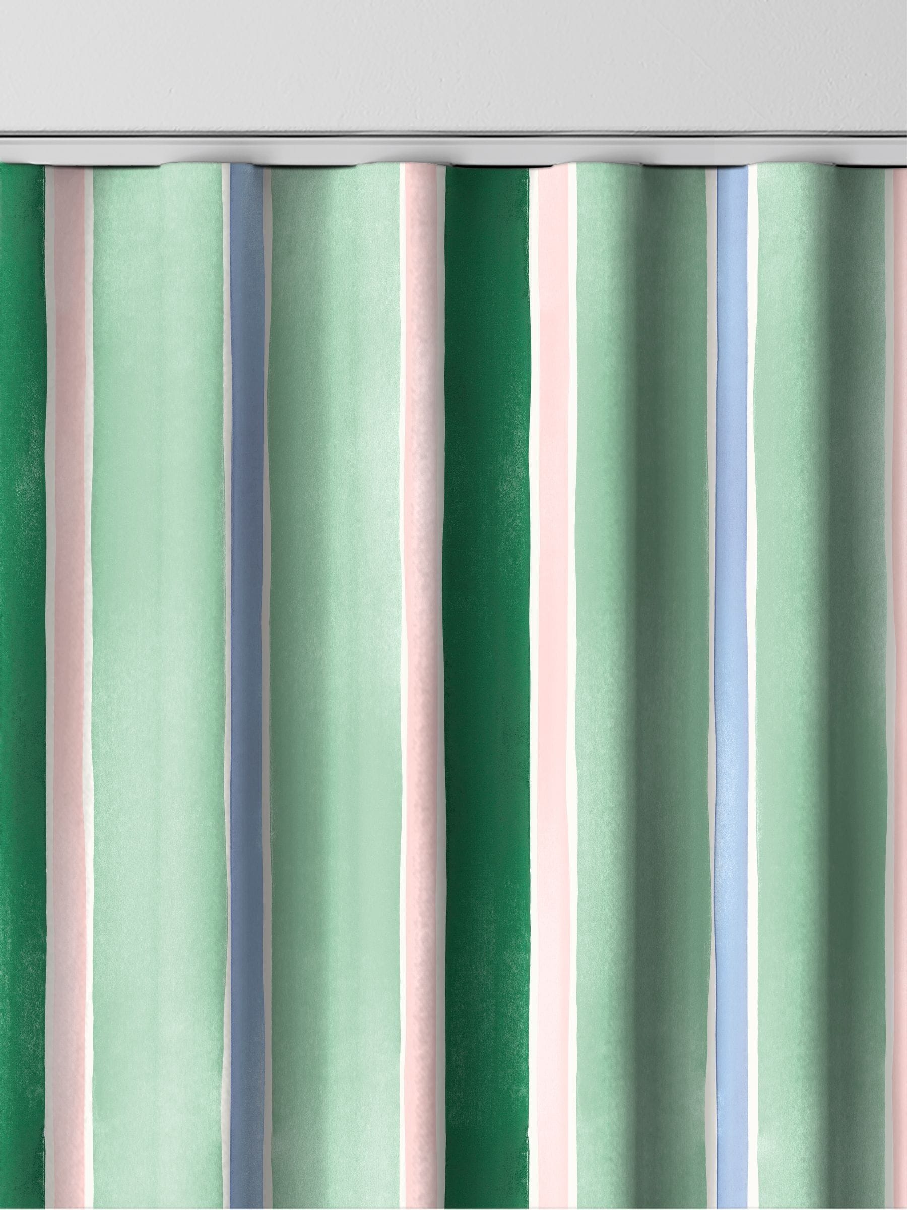 Bluebellgray Seaglass seaside stripe curtain fabric 490x490mm (British brand)