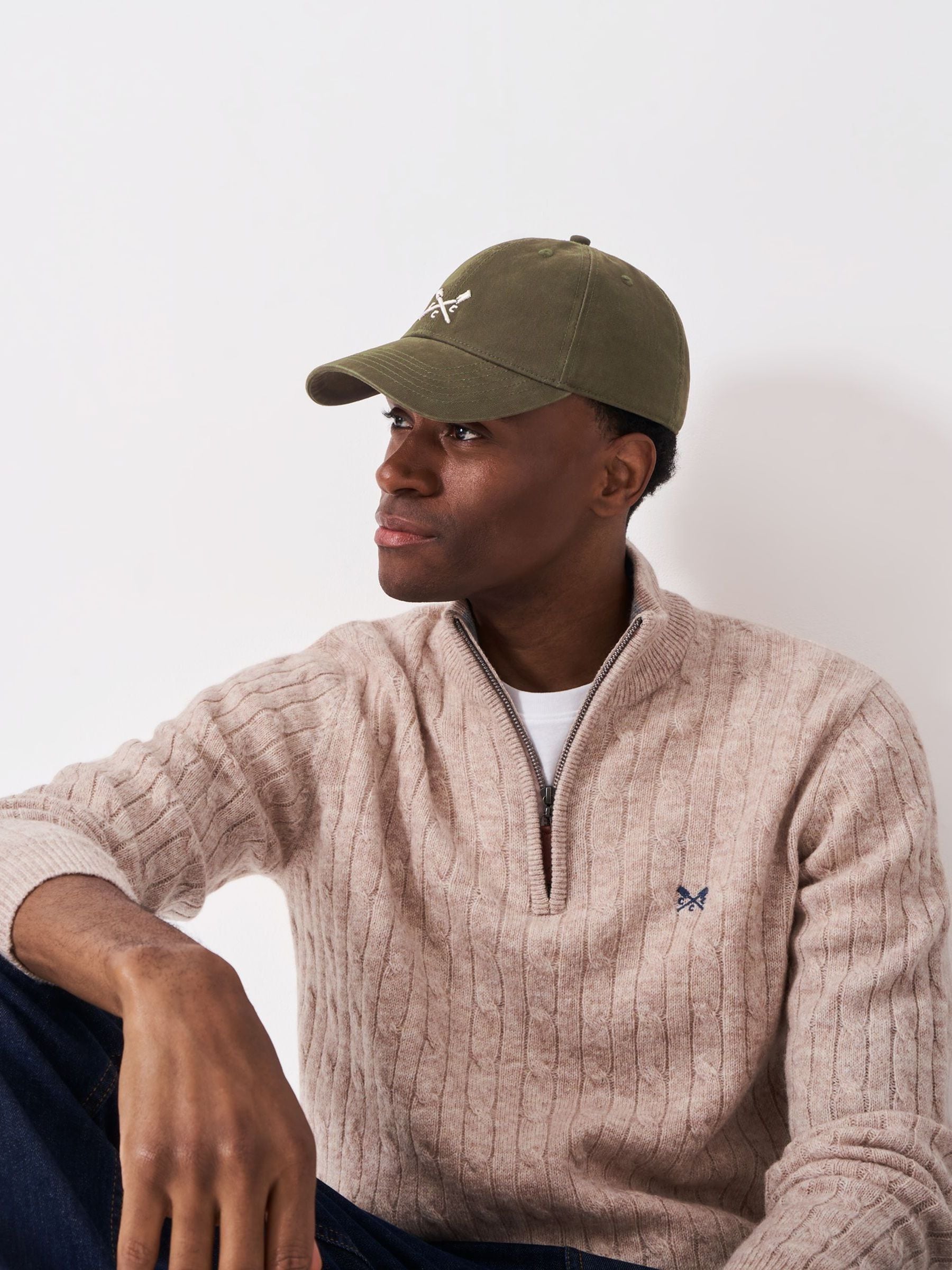 Crew Clothing green cotton cap - British product