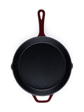 Salter red cast iron frying pan 26cm, imported from the UK