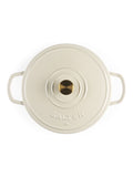 Salter cream Chester shallow cast iron casserole pot 2.8L, imported from the UK