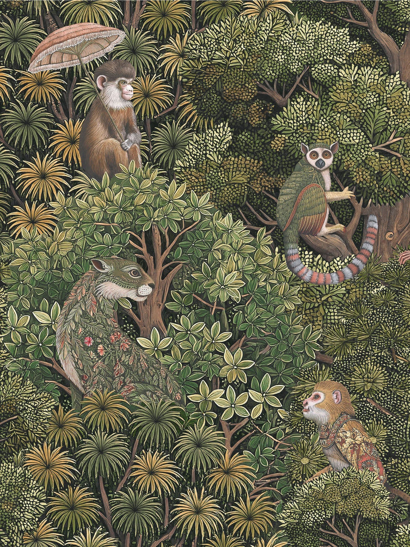 Graham & Brown Treetop Troop jungle wallpaper 10m roll - British product