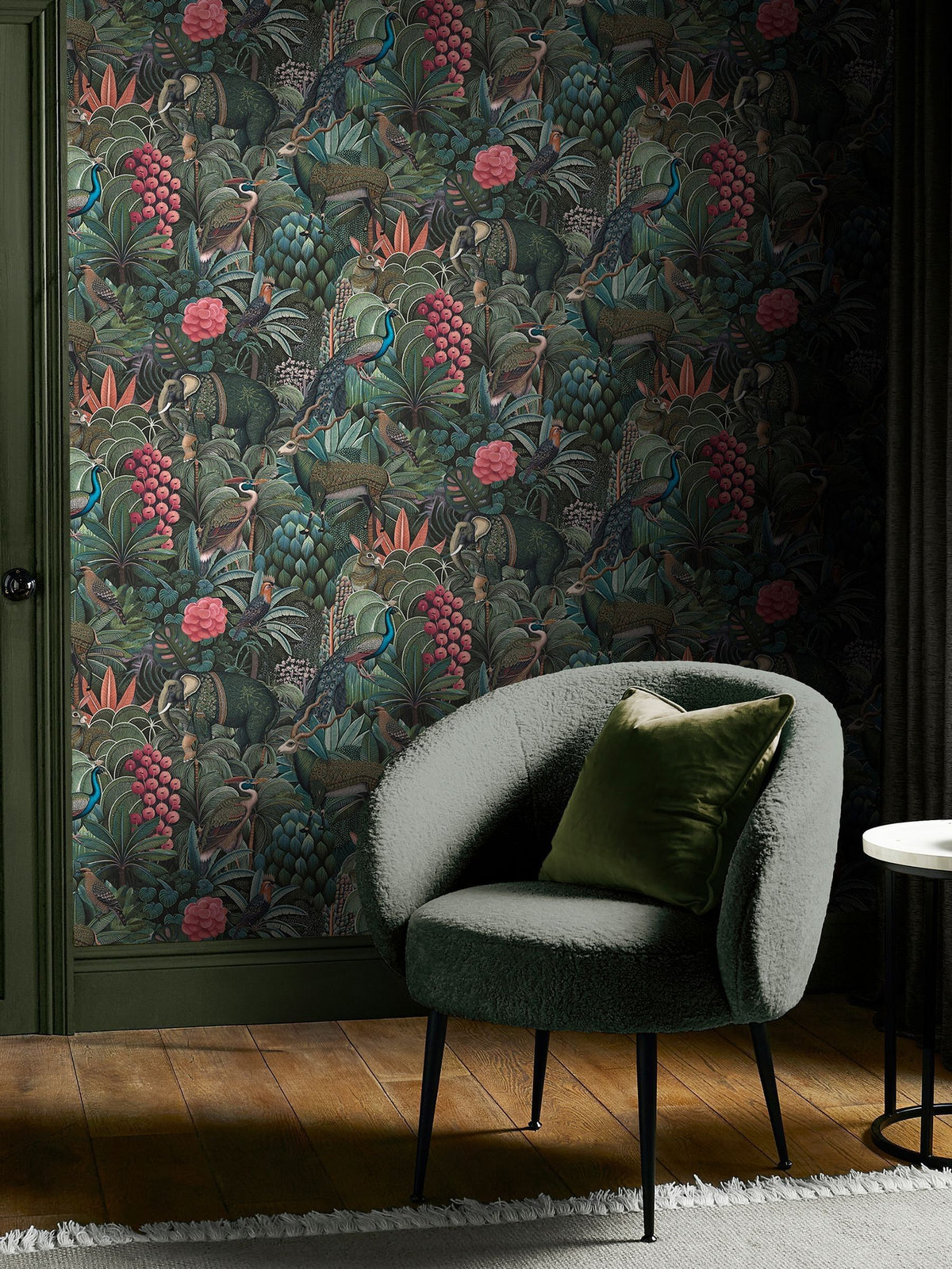 Graham & Brown Green Jungle Jamboree wallpaper 10m, UK version