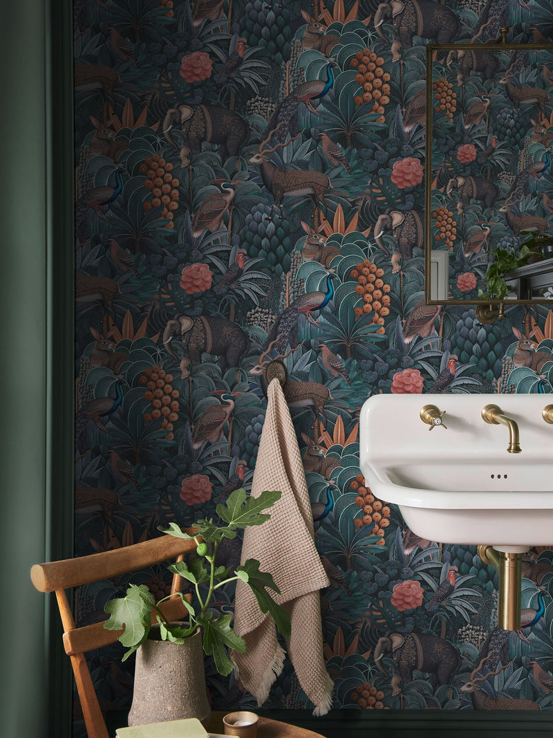 Graham & Brown Green Jungle Jamboree Wallpaper 10m